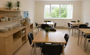Столовая реабилитационного центра по лечению зависимостей